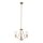 Lustre métal verre E27 55,8 cm de large en laiton