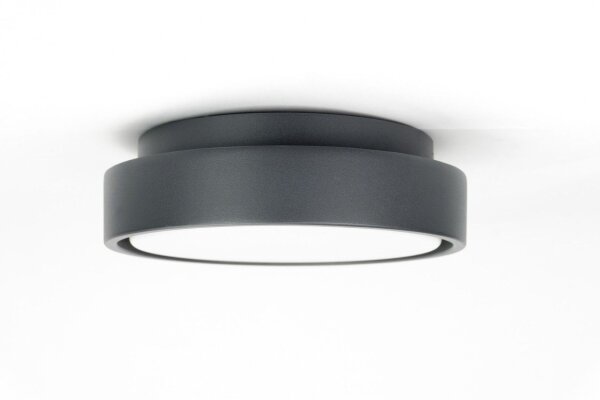 Applique LED ronde aluminium IP65 18 W 4000 K Ø20 cm