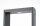 Lampadaire LED extérieur aluminium verre IP65 9 W 75 cm de haut
