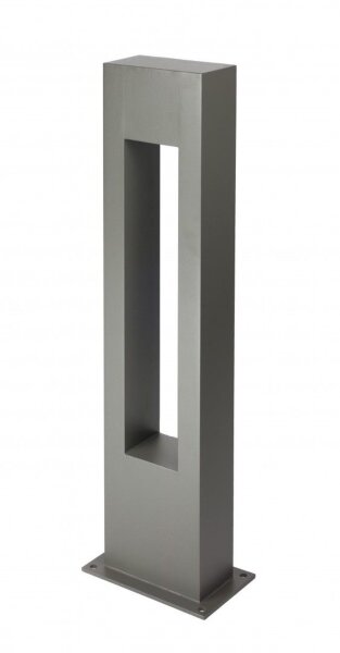 Lampadaire IP65 Aluminium Verre Gris 90 cm GU10 Extérieur