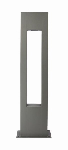 Lampadaire IP65 Aluminium Verre Gris 90 cm GU10 Extérieur