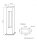 Lampadaire IP65 Aluminium Verre Gris 90 cm GU10 Extérieur