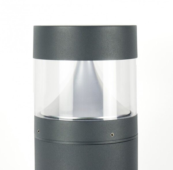 Borne déclairage LED en aluminium gris foncé IP65 98 cm