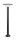 Lampe dallée pauvre en éblouissement E27 IP65 113 cm petite en noir