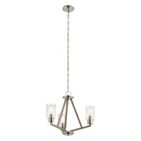Lustre Verre Abat-jour 55,8 cm de large 3-flamme E27...