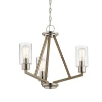 Lustre Verre Abat-jour 55,8 cm de large 3-flamme E27...