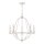 Lustre Rustique Shabby Blanc Ø 63,6 cm 5x E14