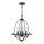 Lustre Landhaus Rustikal Ø 40,5 cm Shabby Grau 4x E14