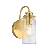 Lampe de salle de bain métal verre E27 IP44...