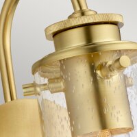 Lampe de salle de bain métal verre E27 IP44...