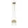 Suspension métal verre L : 21,6 cm H : max. 287 cm 3x E27