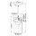 Suspension métal verre L : 12 cm H : max. 287 cm ARCO
