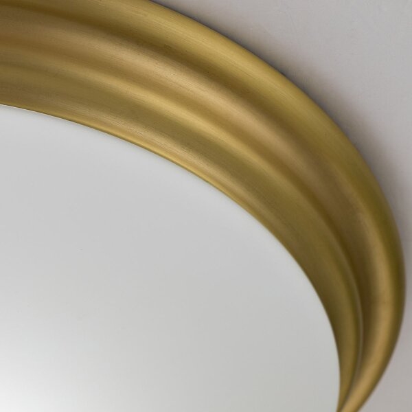 Lampe de plafonnier salle de bain IP44 ronde D : 35,6 cm avec LED 3000 K