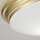 Plafonnier LED GX53 IP44 D : 35,6 cm rond métal verre