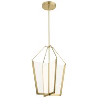 Suspension LED m&eacute;tal 52,8 cm large 3000 K Moderne
