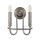 Applique Métal H : 27 cm Nickel brossé E14 Moderne