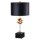 Lampe de table Noir Or Antique Moderne Parchemin Abat-jour
