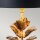 Lampe de table Noir Or Antique Moderne Parchemin Abat-jour