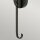 Applique murale verre métal E27 hauteur 58,6 cm noir antique