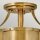 Plafonnier en laiton antique 2x E27 métal verre