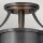 Lampe de plafonnier métal E27 en laiton noir XENIA