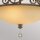 Plafonnier verre métal cristal Ø 39,2 cm rond 2x E27