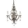 Lustre cristal métal L : 42,2 cm en bronze antique