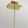 Lampe LED à suspendre Moderne L : 35,6 cm en Crème Or 3000 K
