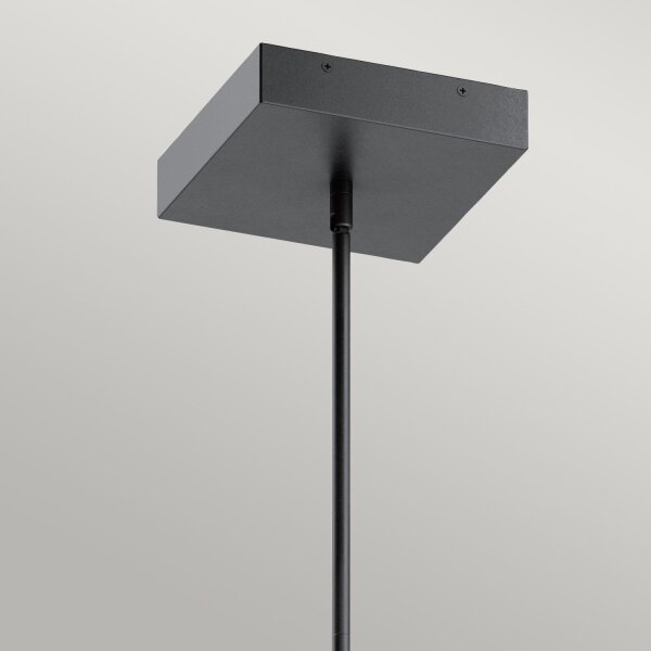 Lampe à suspendre LED métal L : 35,6 cm 3000 K noir