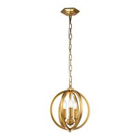 Suspension en métal Ø 28,6 cm en laiton bruni