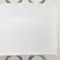 Applique murale métal tissu verre hauteur 51,5 cm...