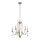 Lustre cristal métal 61 cm de large 5x E14 Classique