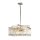 Suspension cristal 4x E27 47 cm de large réglable en hauteur