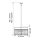 Suspension cristal 4x E27 47 cm de large réglable en hauteur