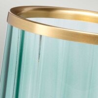 Lampe de table métal verre 36,4 cm de haut avec...