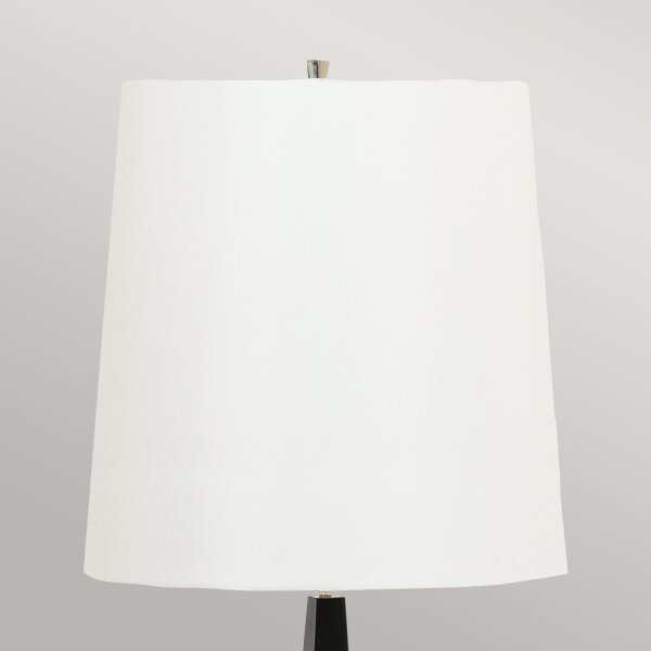 Lampadaire 181 cm Noir Blanc E27 Métal Tissu Moderne