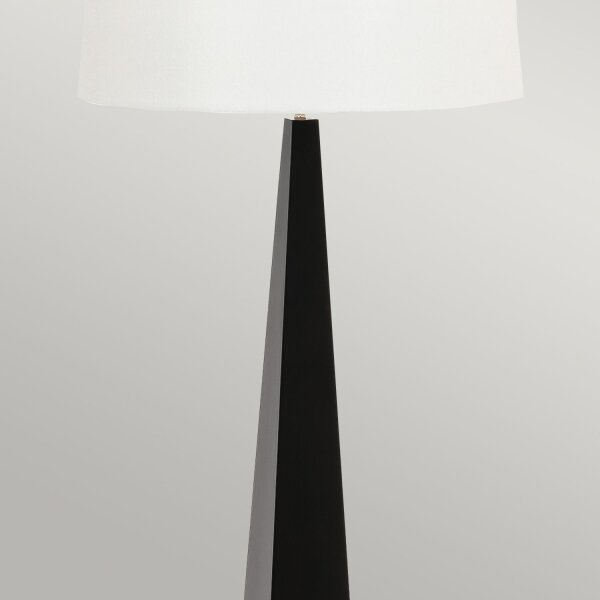 Lampadaire 181 cm Noir Blanc E27 Métal Tissu Moderne