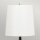 Lampadaire 181 cm Noir Blanc E27 Métal Tissu Moderne