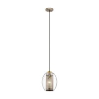 Lampe à suspendre verre métal Ø 21,6...