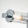 Lampe de salle de bain murale métal verre L : 69,1 cm IP44 chrome