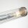 Lampe de salle de bain murale métal verre L : 69,1 cm IP44 chrome