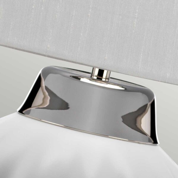 Lampe de table céramique tissu E27 56,2 cm de haut OLWEN