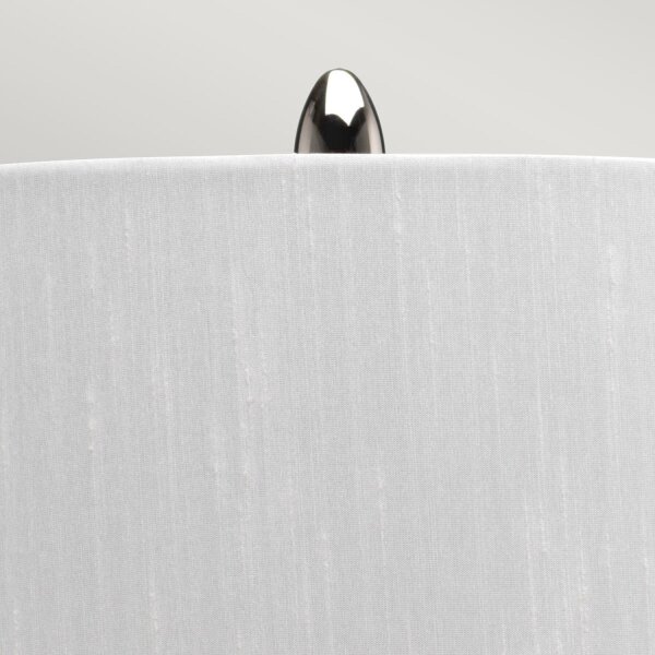 Lampe de table céramique tissu E27 56,2 cm de haut OLWEN
