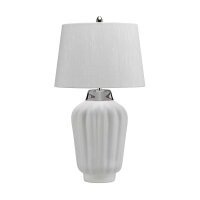 Lampe de table céramique tissu E27 56,2 cm de haut...