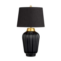 Lampe de chevet c&eacute;ramique tissu 56,2 cm de haut E27