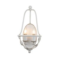 Applique Shabby Blanc Antique Métal H : 41,8 cm...