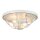 Lampe de plafonnier style rustique D : 33 cm rond Shabby blanc antique