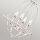 Lustre Shabby Chic blanc métal H : max. 307,5 cm 4x E14