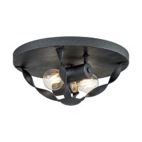 Plafonnier Shabby Rustique Métal Ø 33 cm...