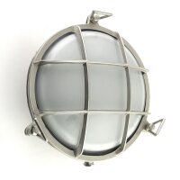 Lampe de cave laiton verre E27 IP64 Ø 24 cm rond...